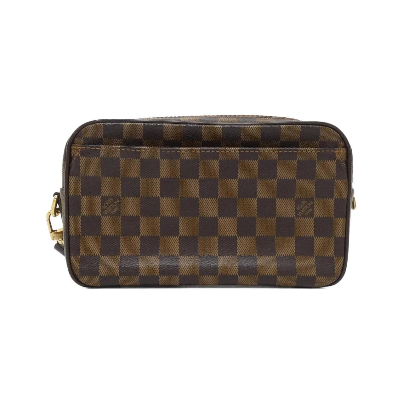 LOUIS VUITTON Pochette N41219 公事包 Damier 黑色 Damier 中古品A - 縮圖 2