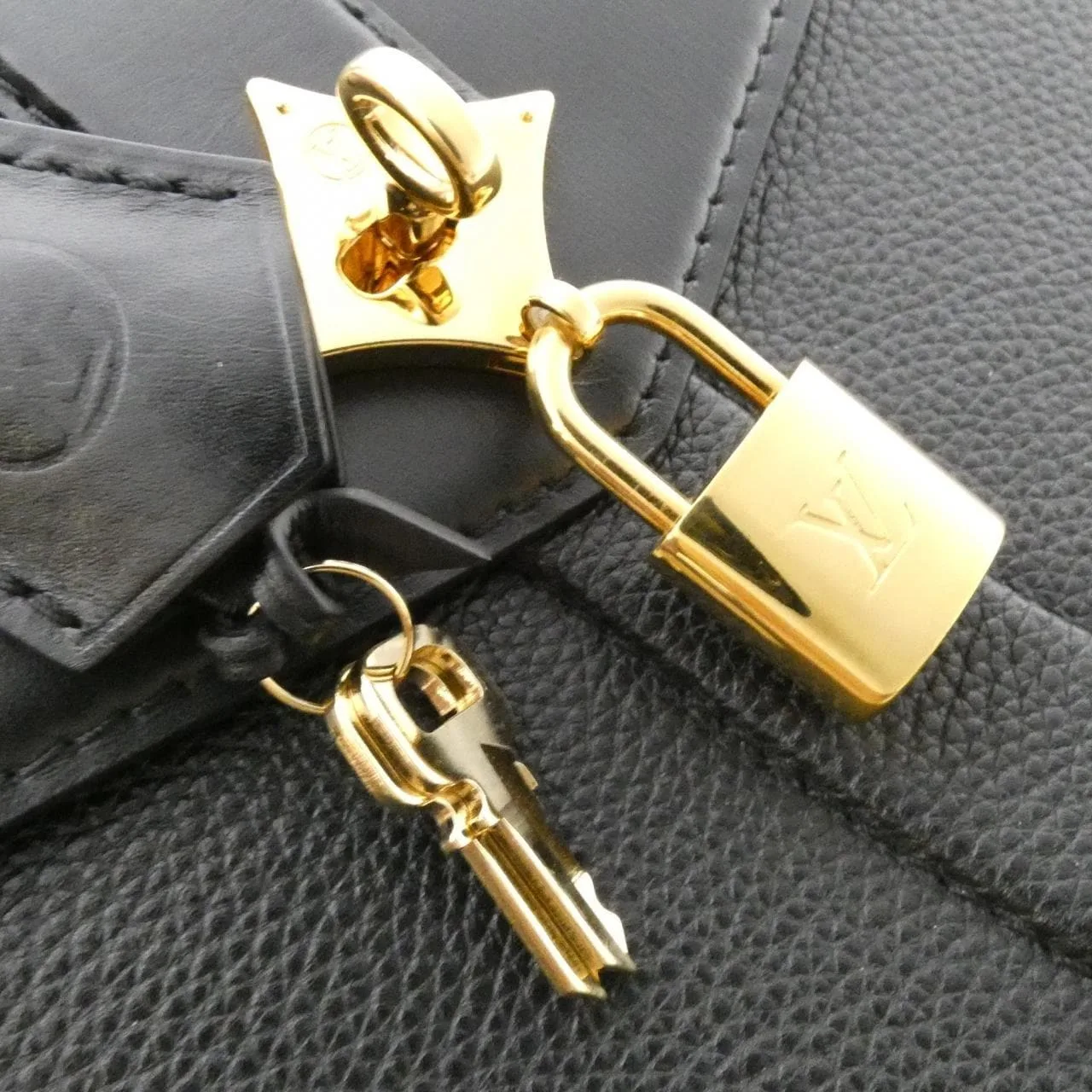 LOUIS VUITTON M53816 手提包 黑色 中古品A - 縮圖 4