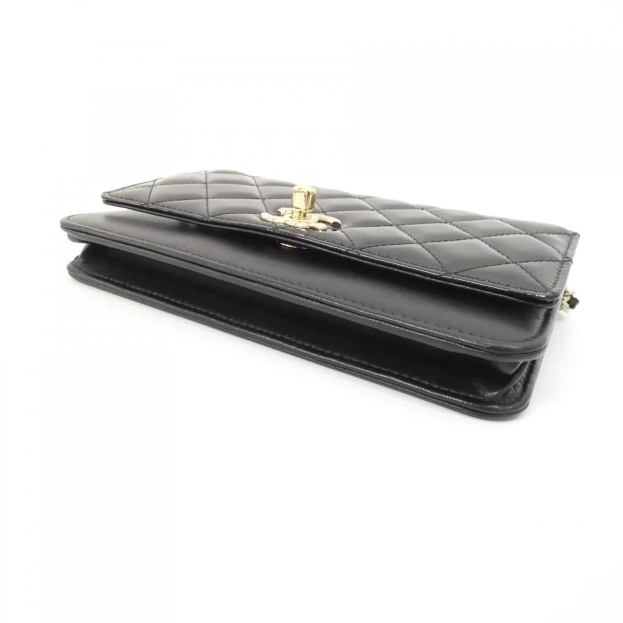 CHANEL 銀包 漆皮 3