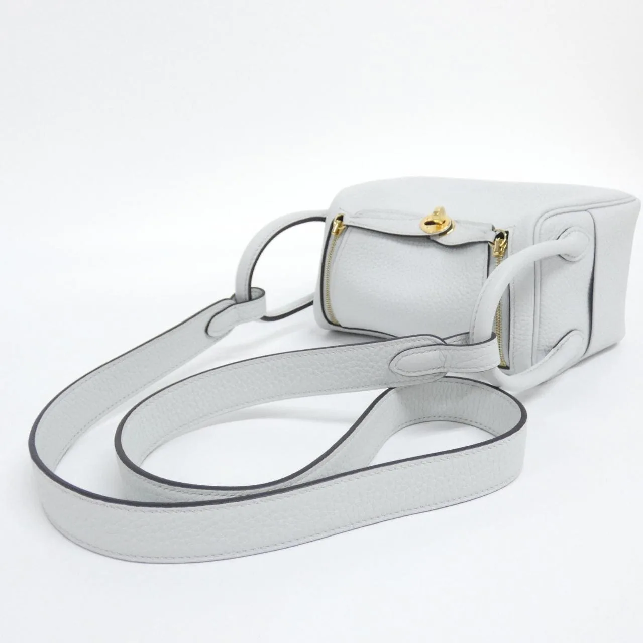 HERMES Lindy 085956CC Shoulder Clemence Blue Clemence Leather Rank A - Thumbnail 4