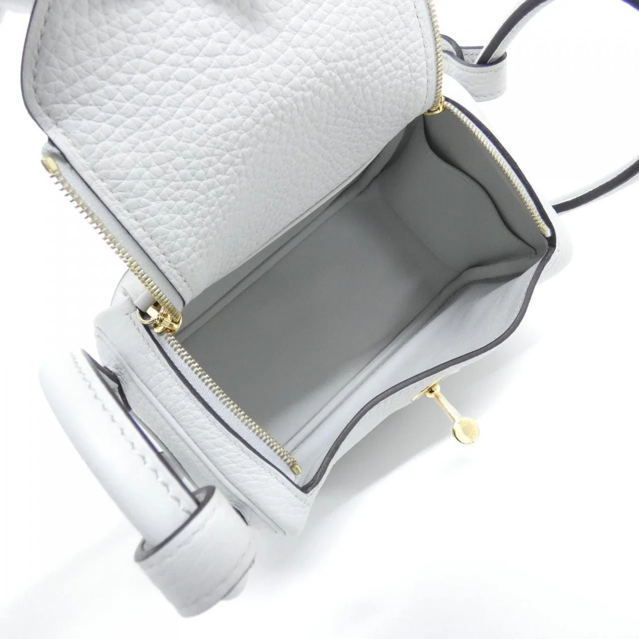 HERMES Lindy 085956CC Shoulder Clemence Blue Clemence Leather Rank A - Thumbnail 5