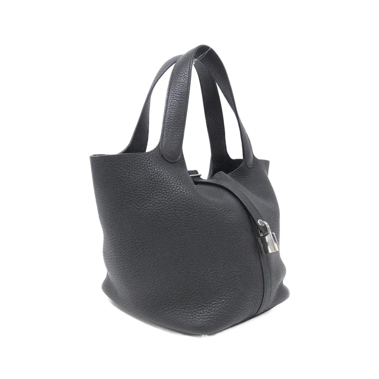 HERMES Picotin 060991CK Handbag Clemence