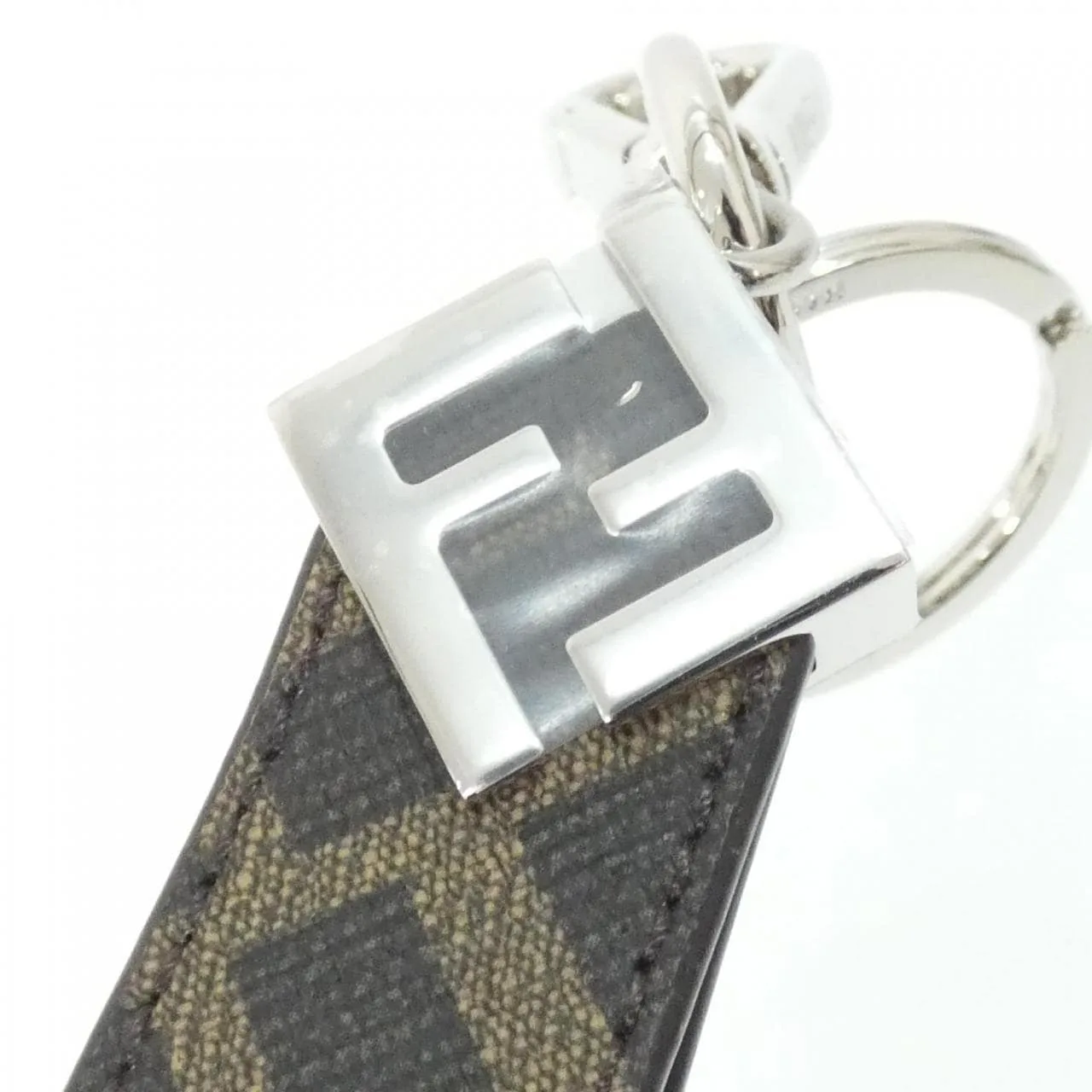 FENDI 7AP100 AFCB Key Case Canvas