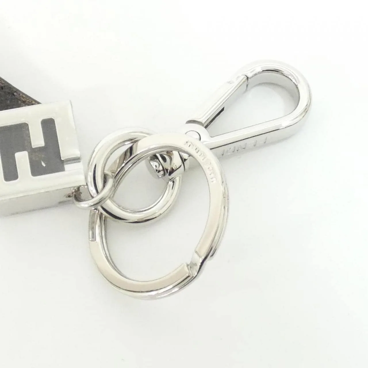 FENDI 7AP100 AFCB Key Case Canvas