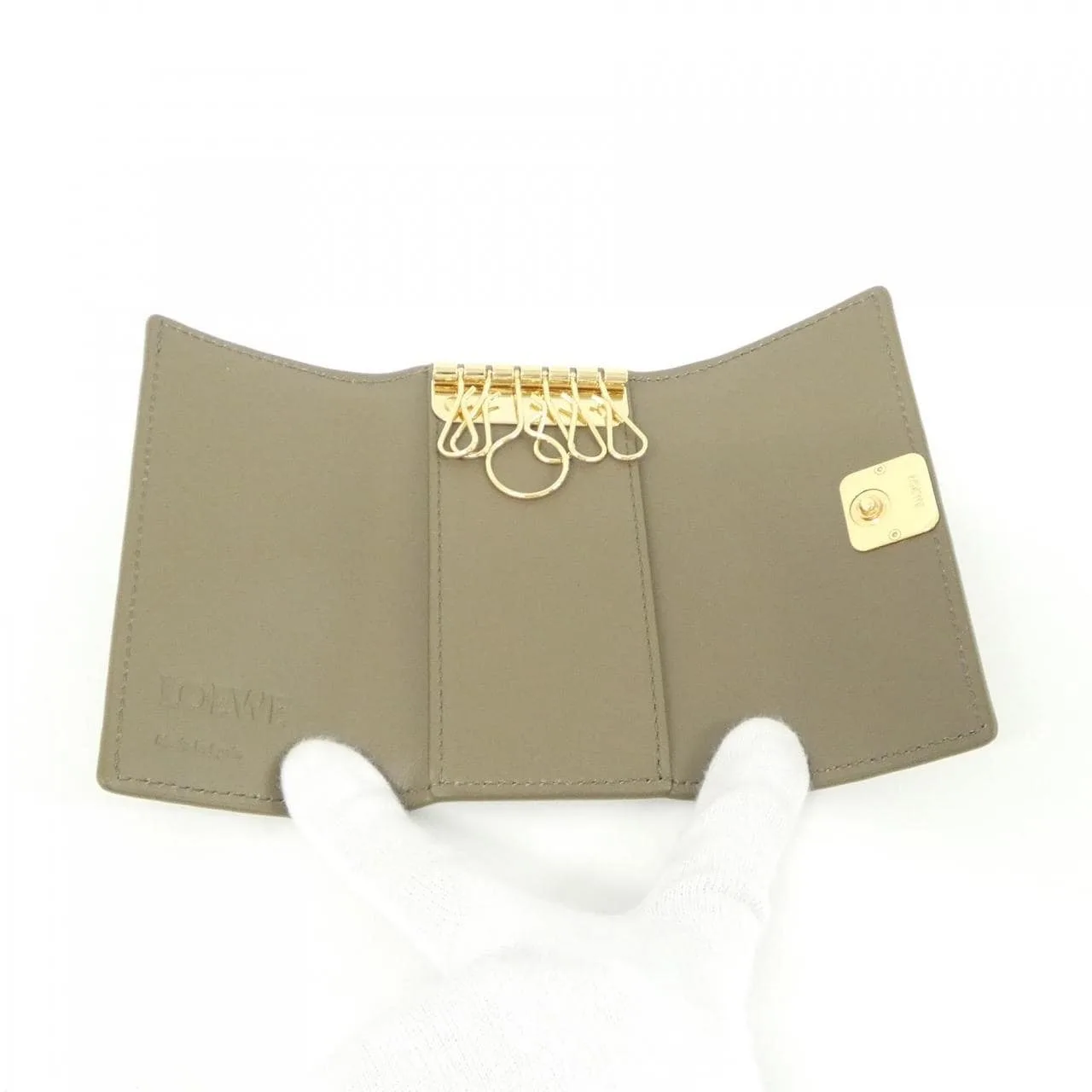 LOEWE C821K92X01 Key Case Lambskin Black Lambskin New - Thumbnail 3