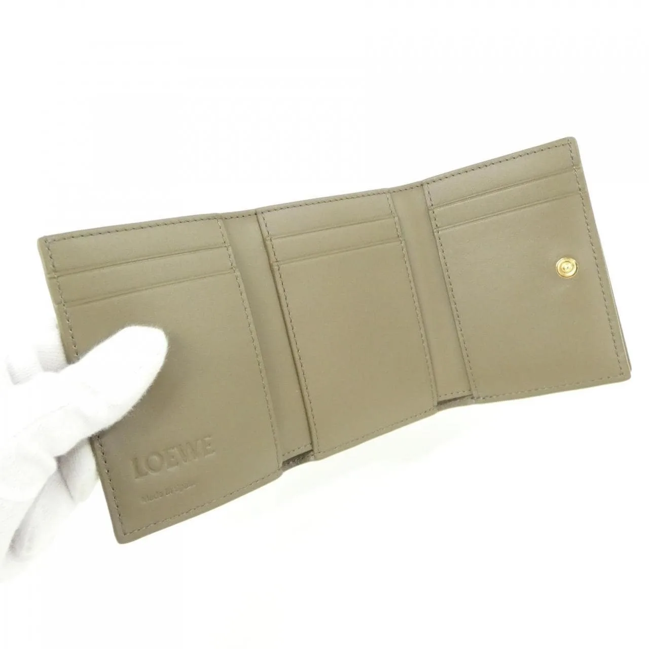 LOEWE C821TR2X16 Wallet Lambskin Black Lambskin New - Thumbnail 4