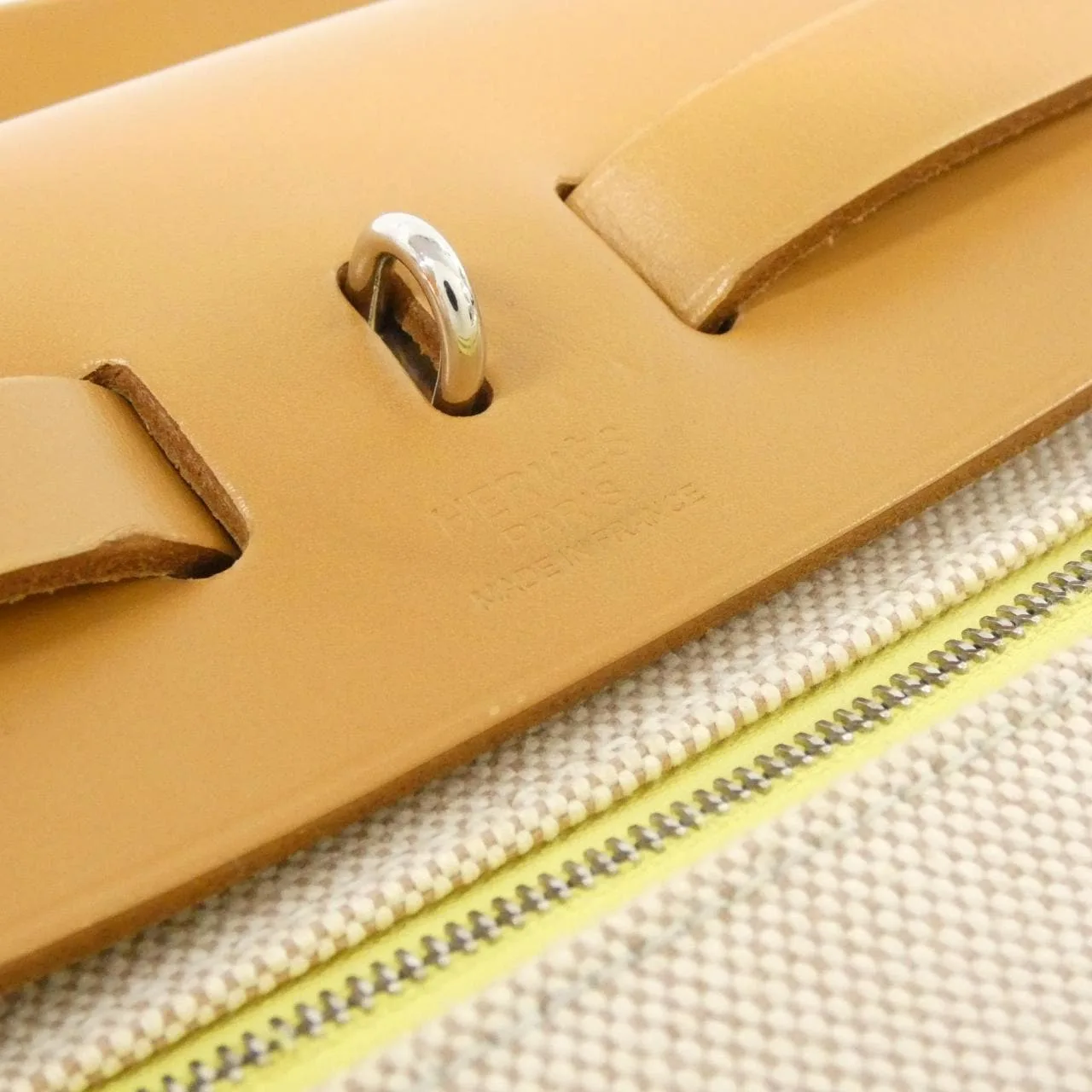 HERMES Herbag 072069CK Handbag Beige Rank A - Thumbnail 7
