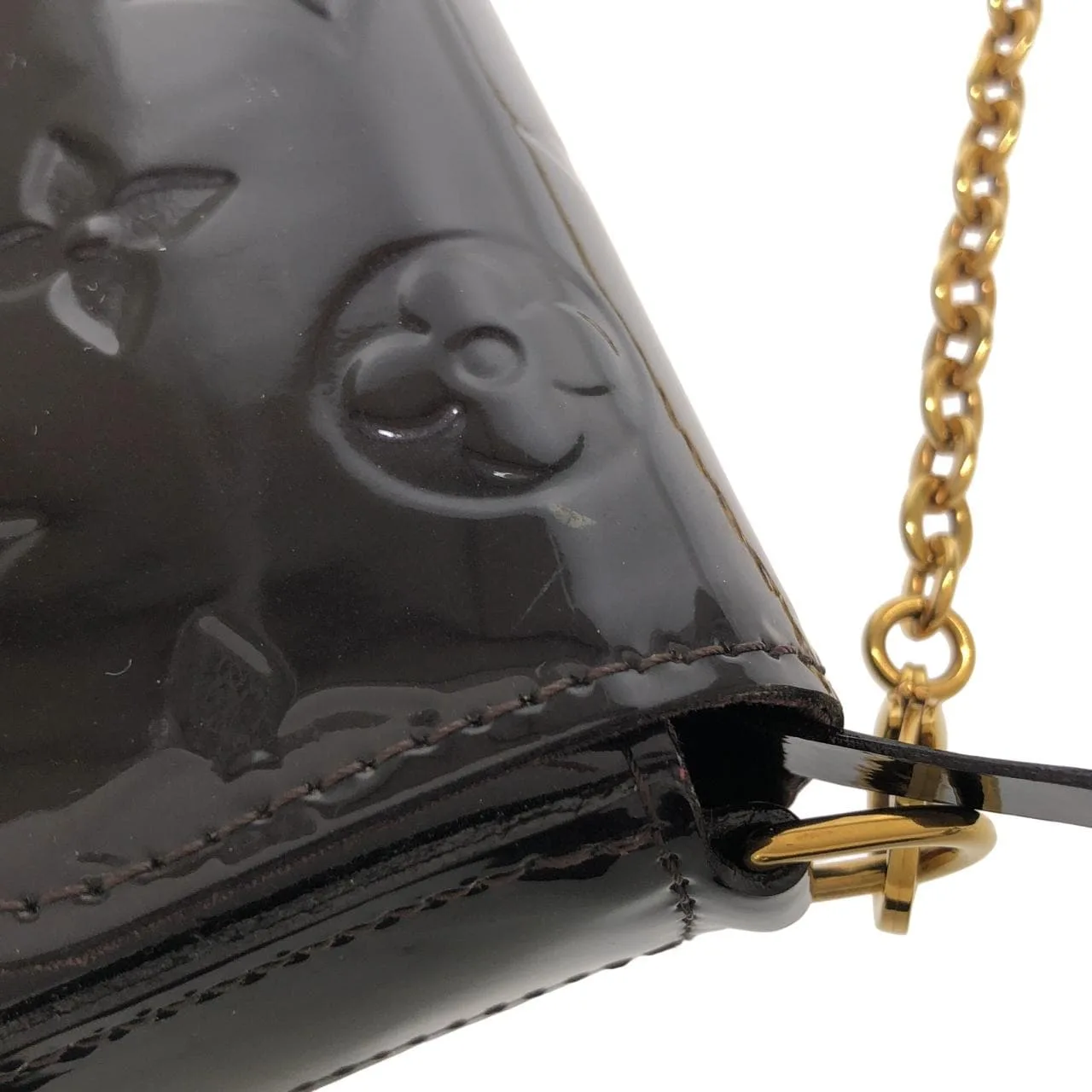LOUIS VUITTON Pochette M61267 肩背包 Vernis 漆皮 5