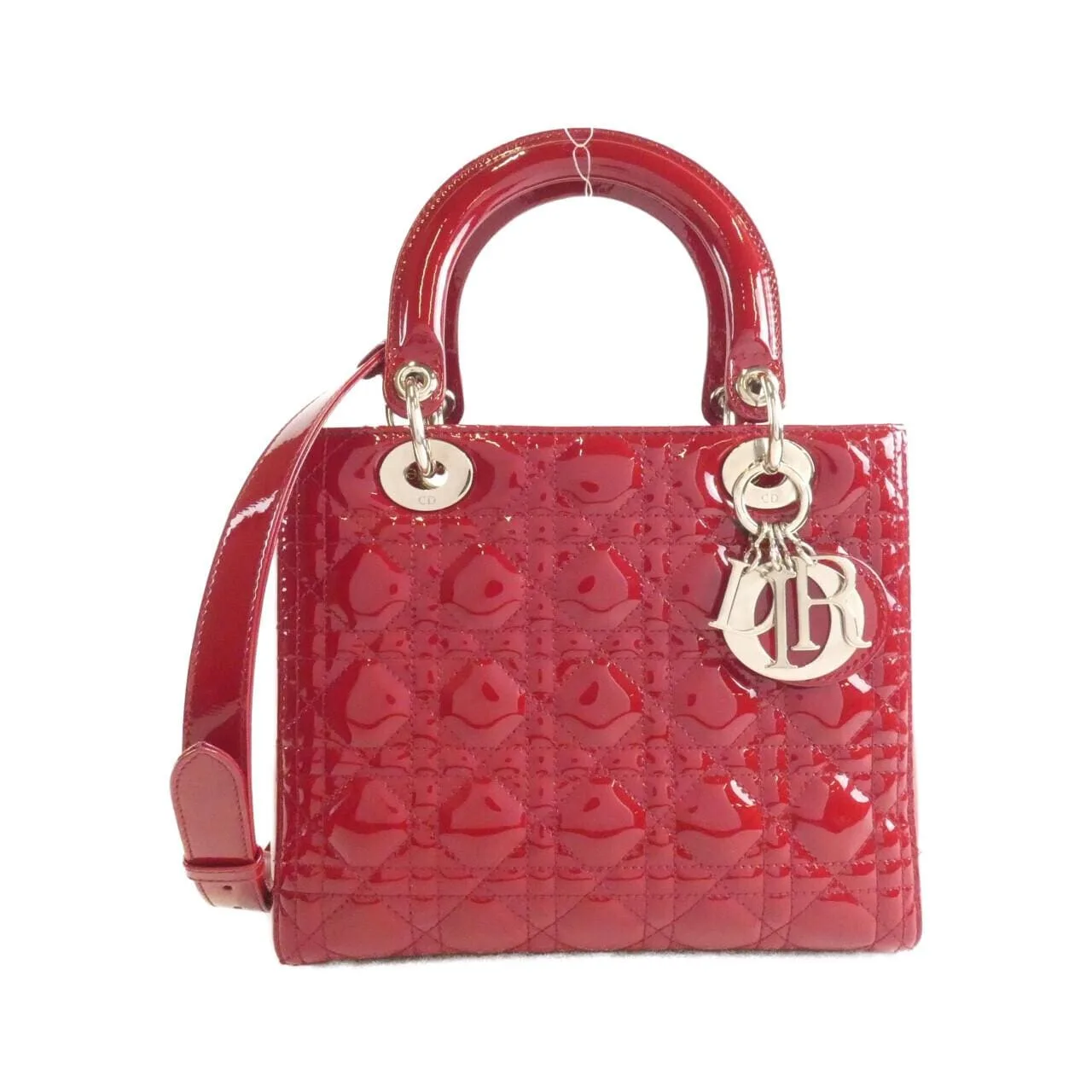 DIOR Lady Dior VRB44551 Handbag Patent Leather