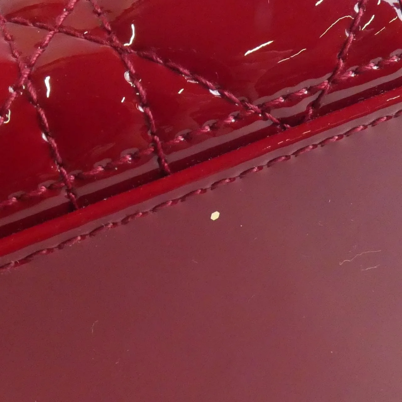 DIOR Lady Dior VRB44551 Handbag Patent Leather 4