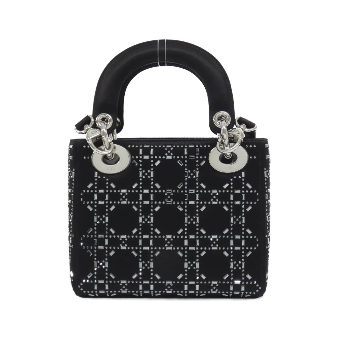 DIOR Lady Dior M0500PRTC Handbag Satin 2