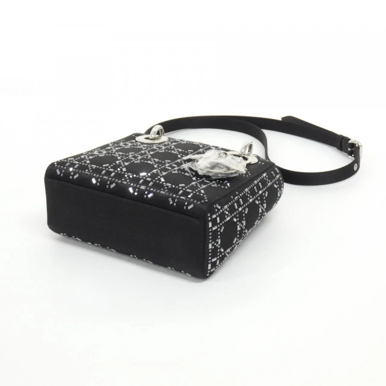 DIOR Lady Dior M0500PRTC Handbag Satin 3