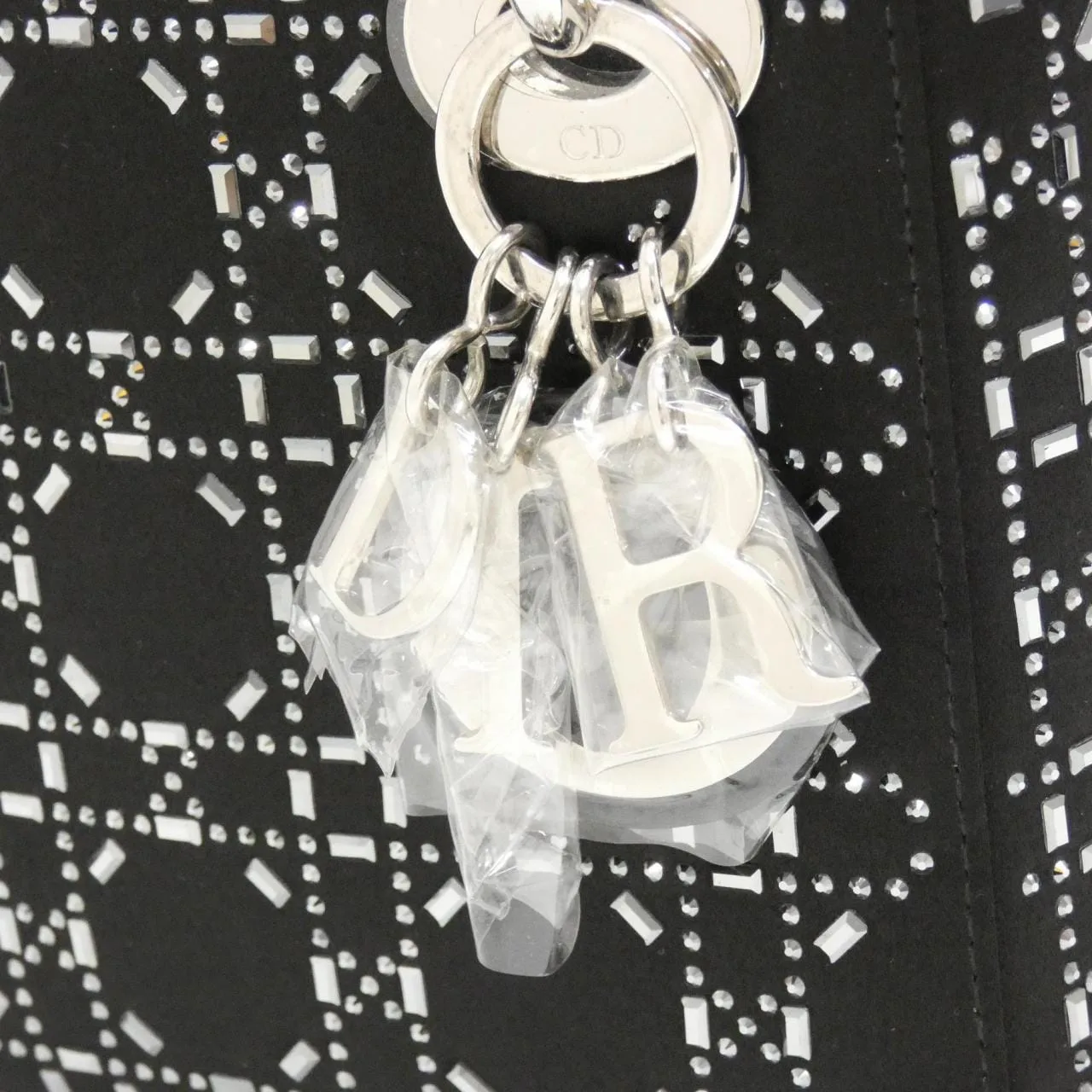 DIOR Lady Dior M0500PRTC Handbag Satin 4