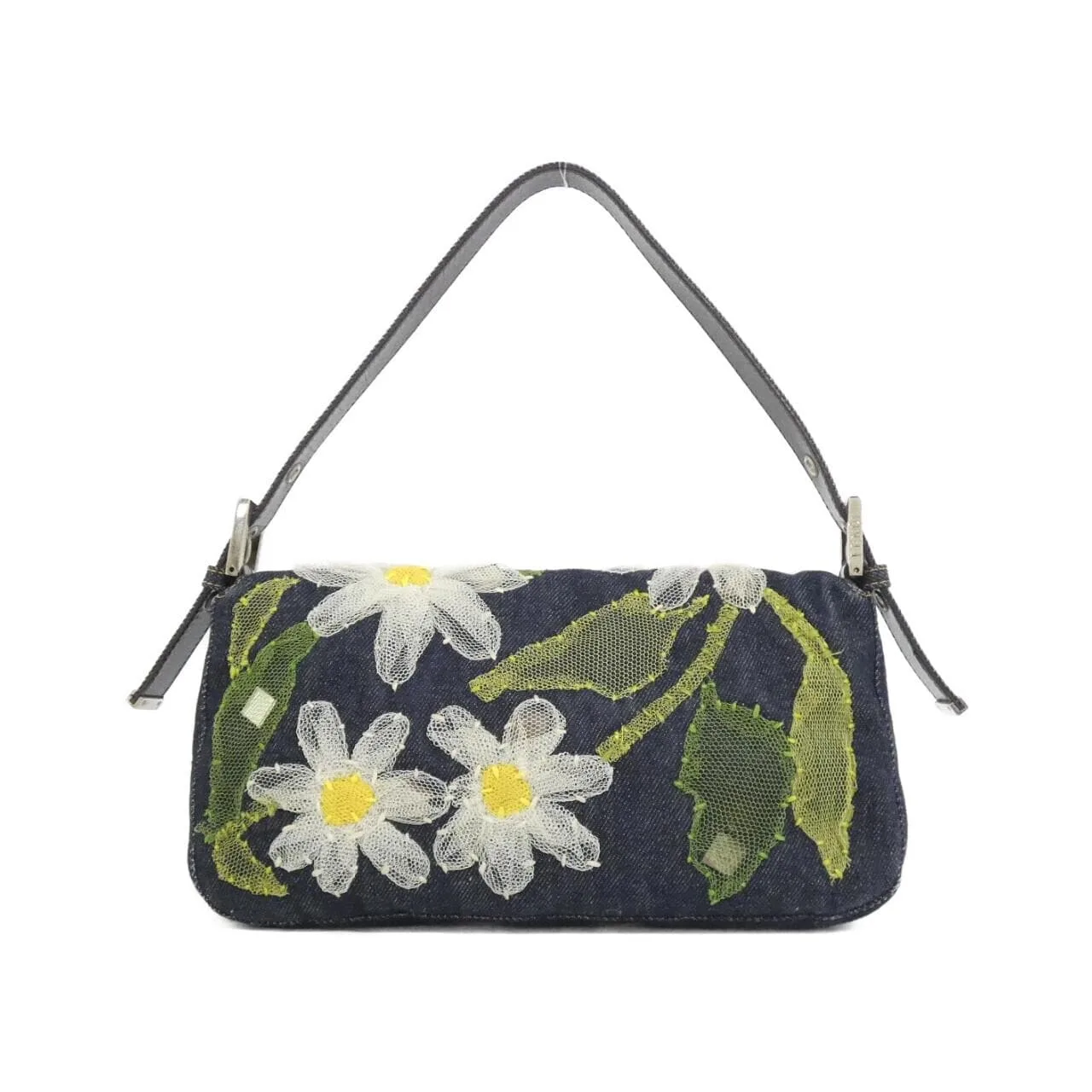 FENDI Baguette 26424 肩背包 牛仔布 2
