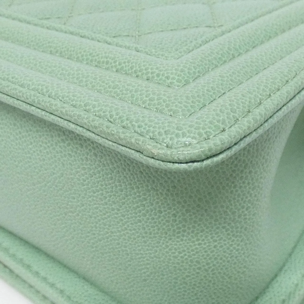CHANEL Boy Chanel 67085 Shoulder Grained Calfskin 3