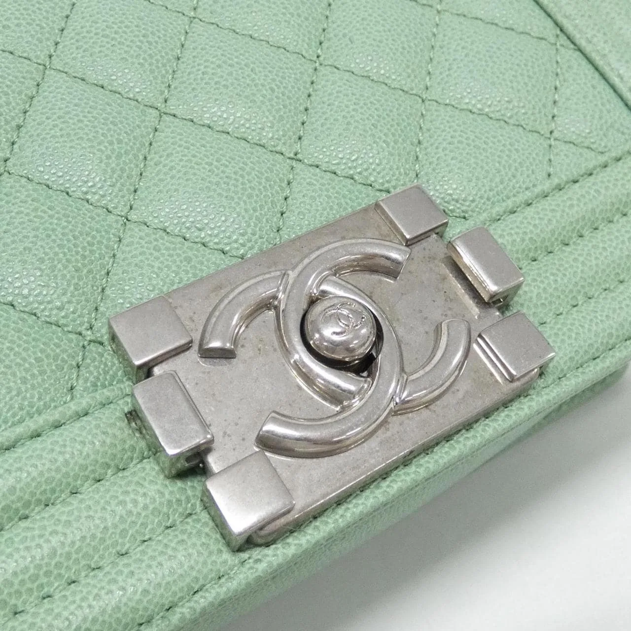 CHANEL Boy Chanel 67085 Shoulder Grained Calfskin 4