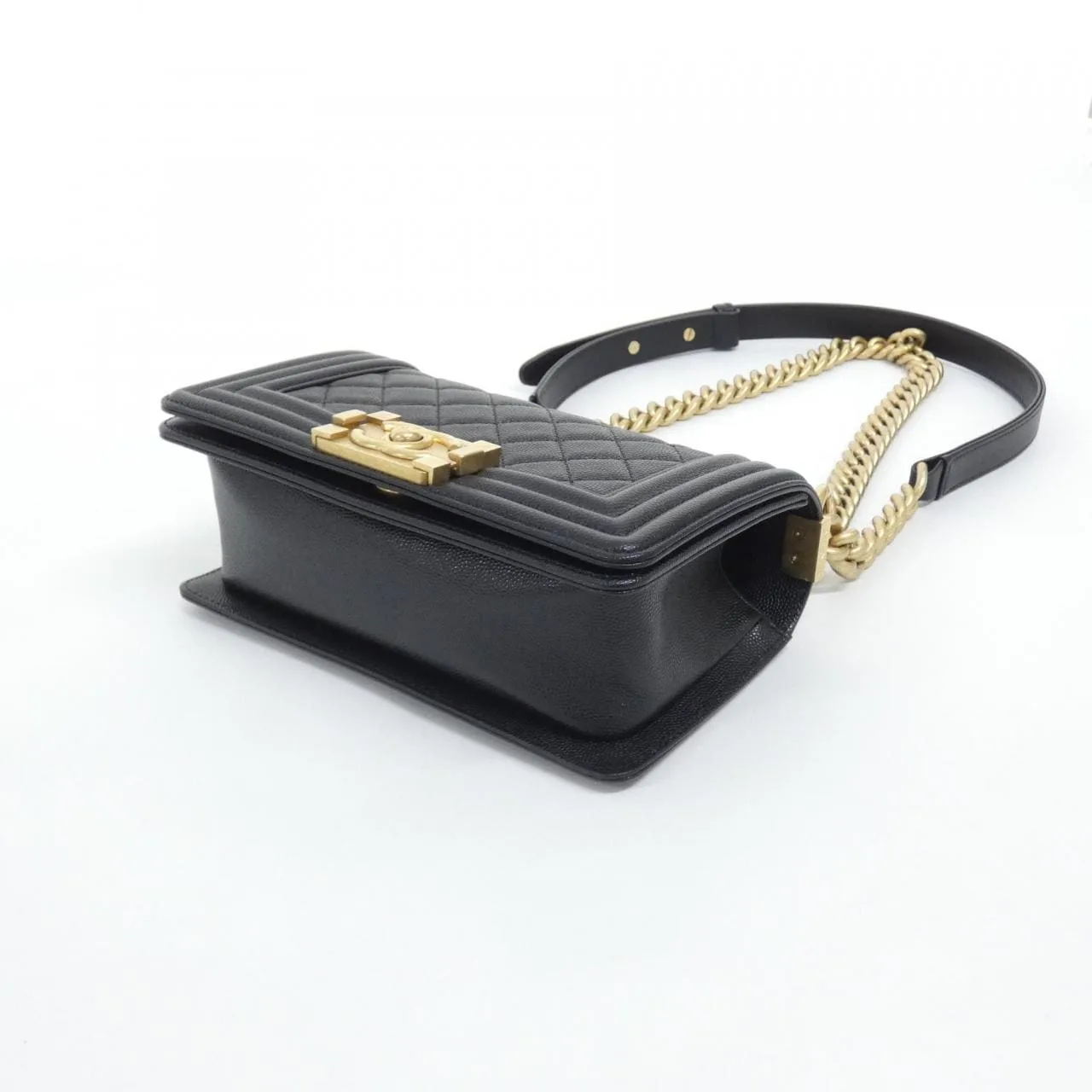 CHANEL Boy Chanel 67085 Shoulder Grained Calfskin 3