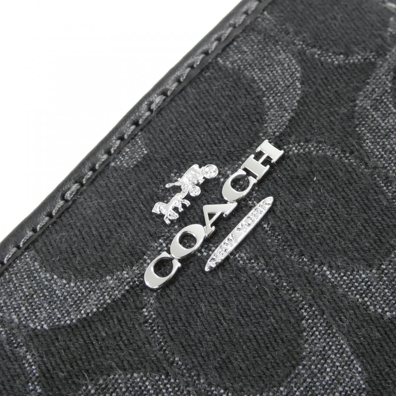 COACH CDF22 銀包 牛仔布 4