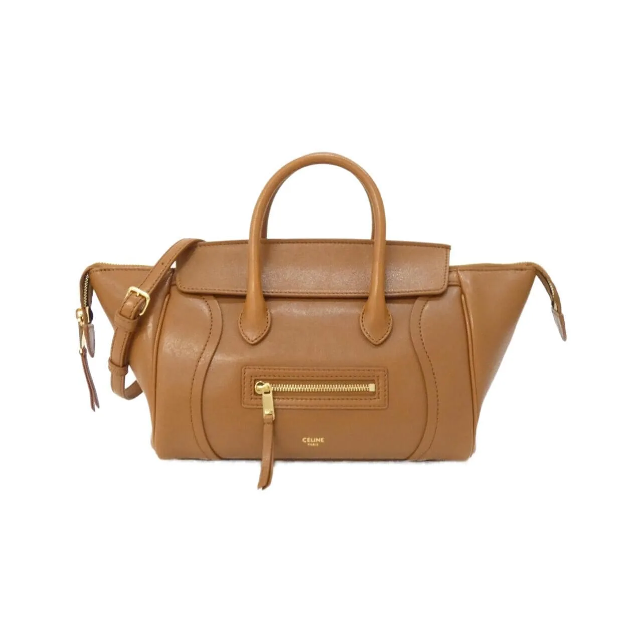 CELINE Luggage 124213GW2 Handbag Lambskin