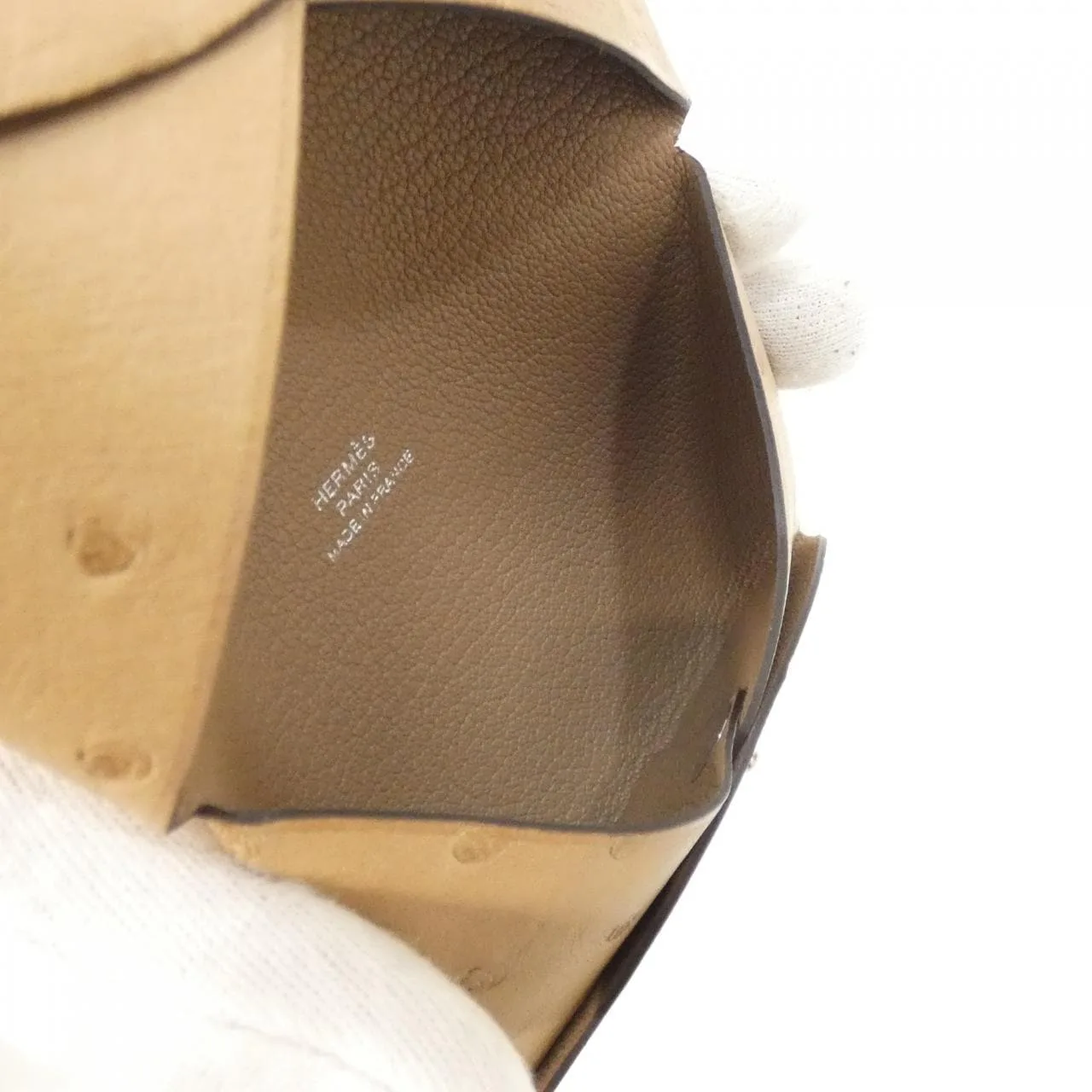 HERMES 074859CK 散紙包 鴕鳥皮 5