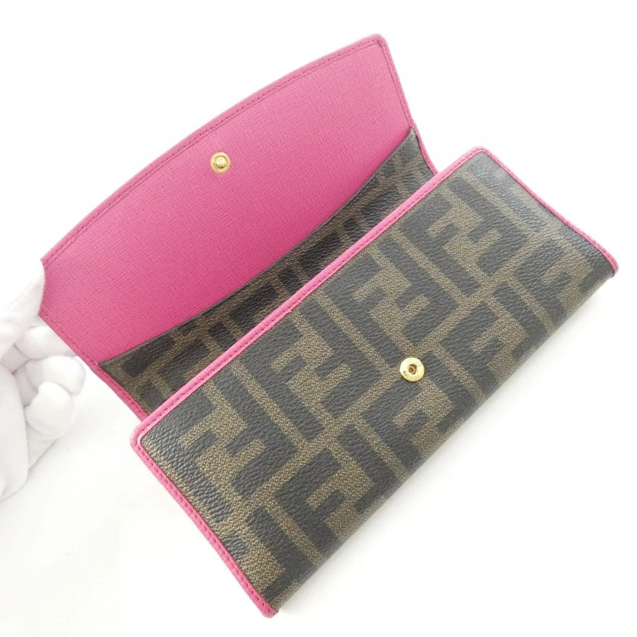 FENDI 8M0326 GRP 銀包 帆布 5