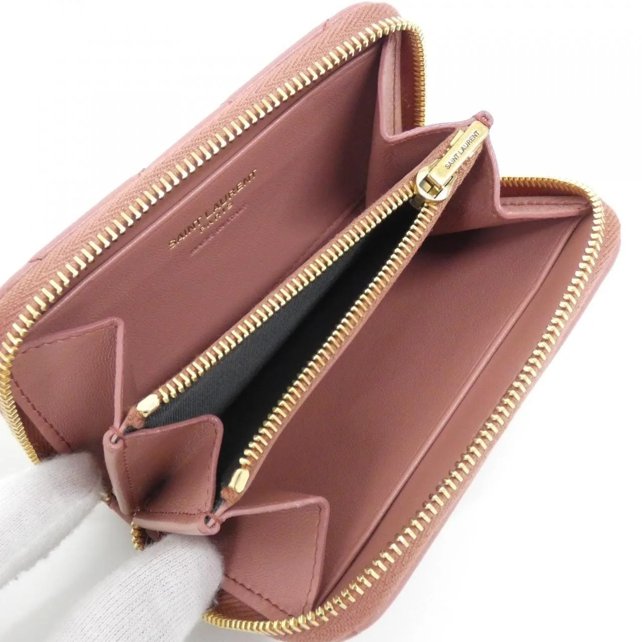 SAINT LAURENT 862443 AAANG 散紙包 羊皮 4