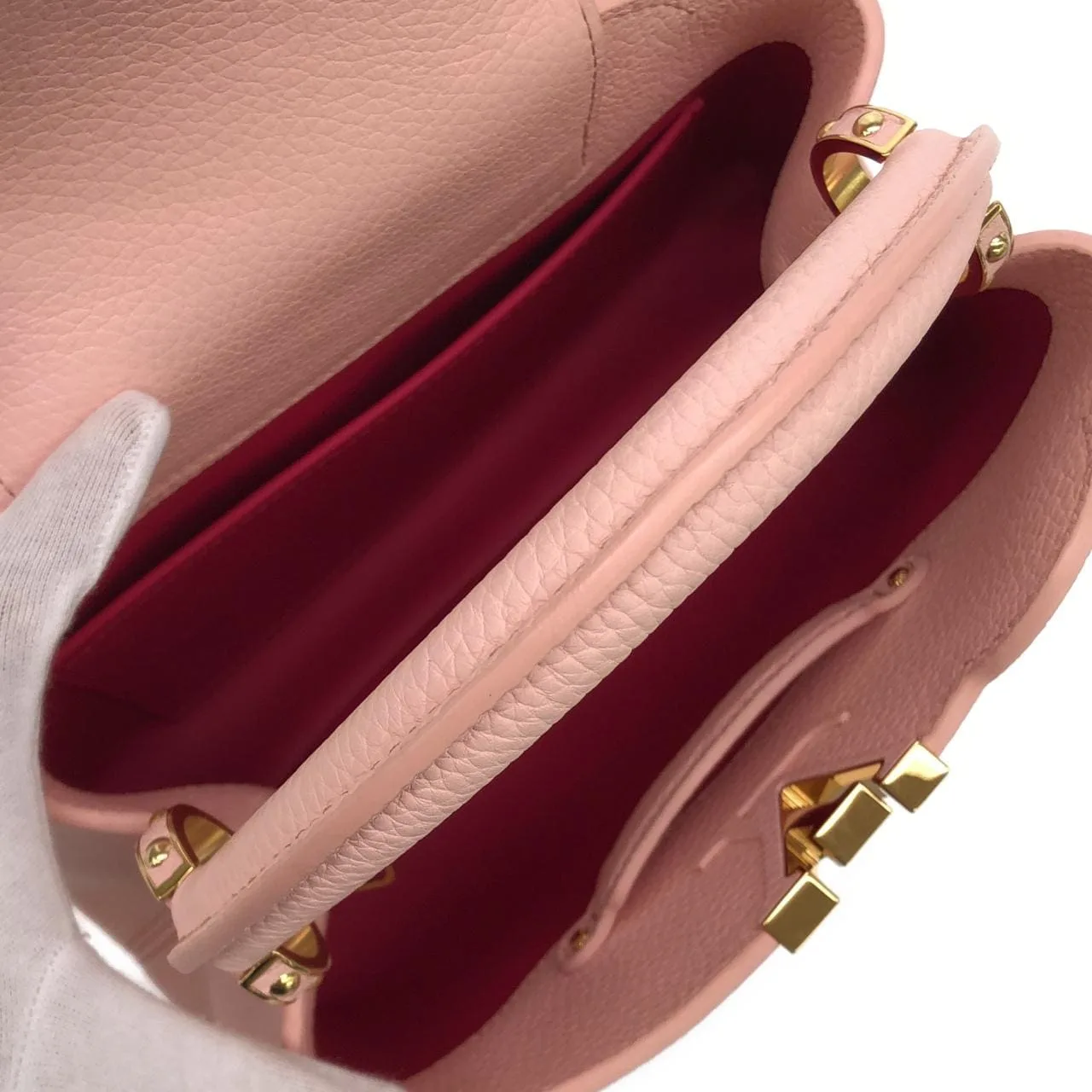 LOUIS VUITTON Capucines M14100 手提包 漆皮 9