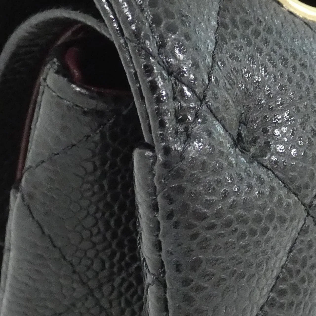 CHANEL Matelasse 1113 Shoulder Grained Calfskin 5