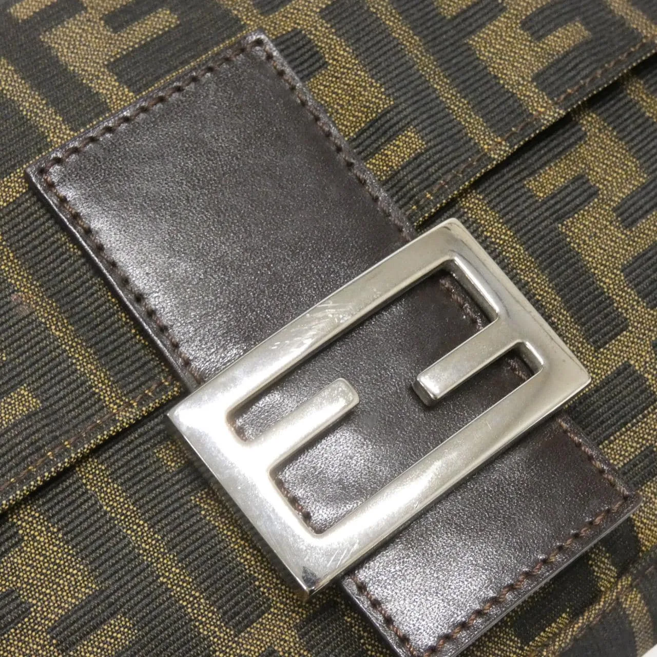 FENDI Baguette 26424 Shoulder Canvas 4