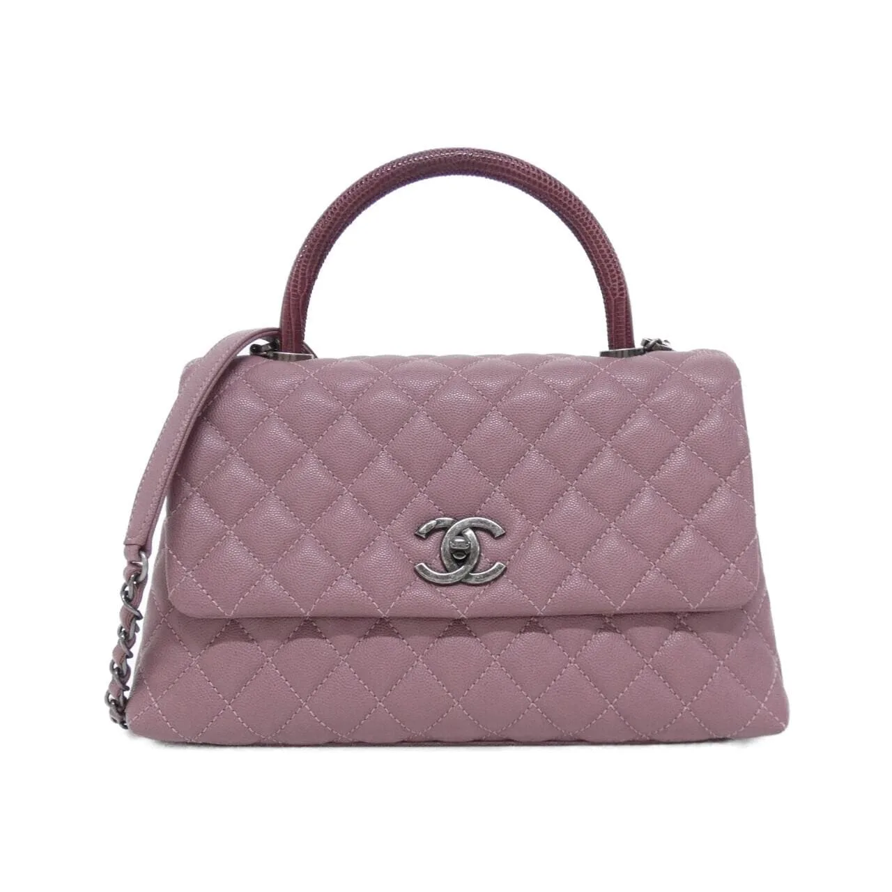 CHANEL Matelasse 92991 Handbag Grained Calfskin