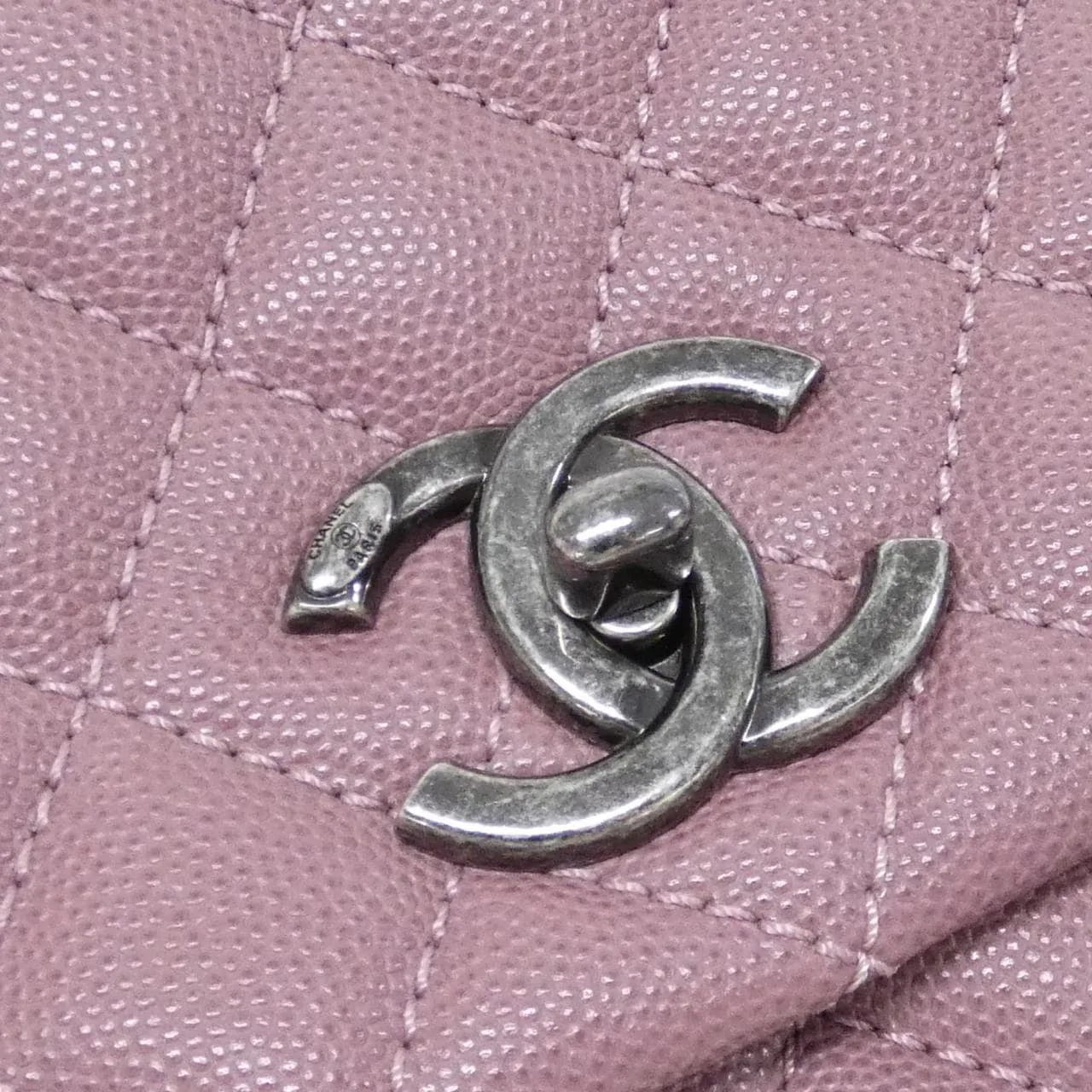 CHANEL Matelasse 92991 Handbag Grained Calfskin 5