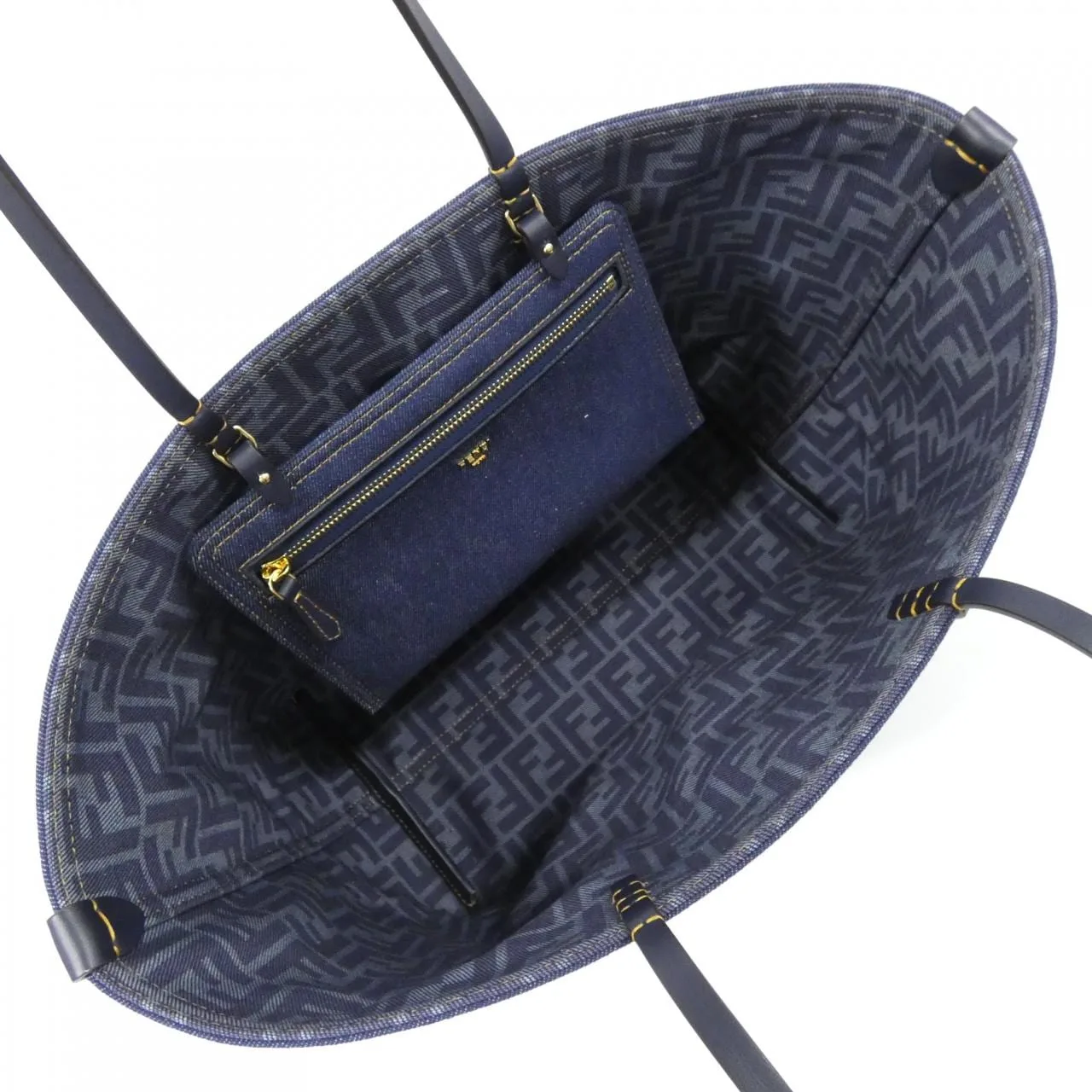 FENDI Sunshine Shopper 8BH428 AWPO 手提包 牛仔布 5