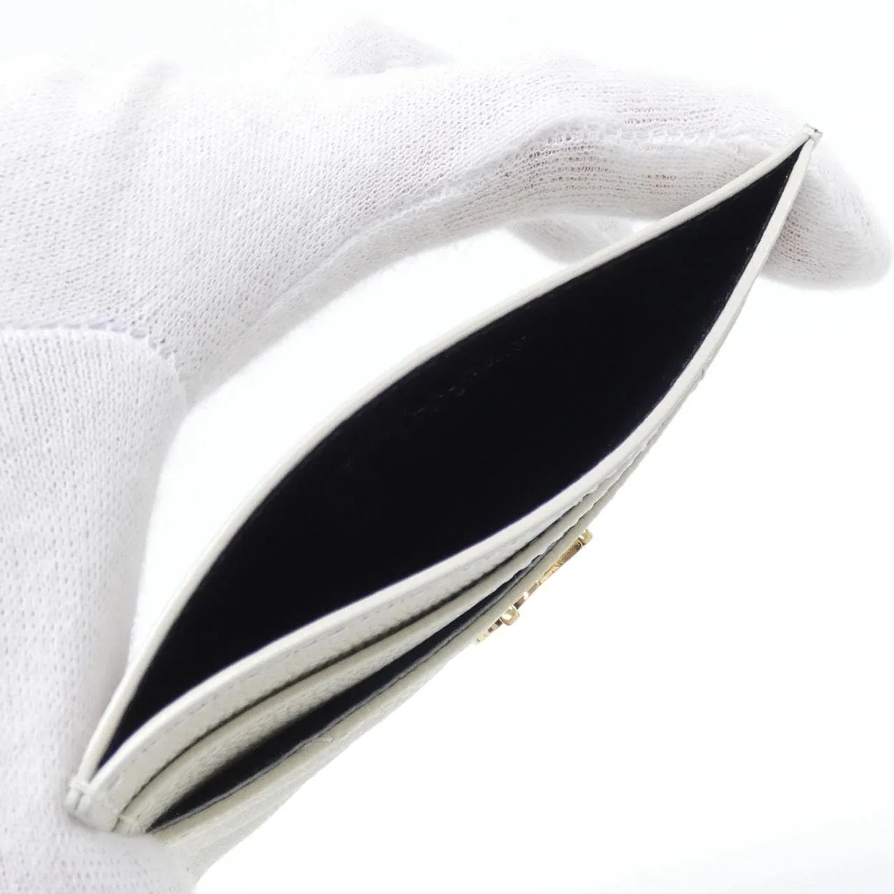 SAINT LAURENT 423291 BOW01 Card Case 4
