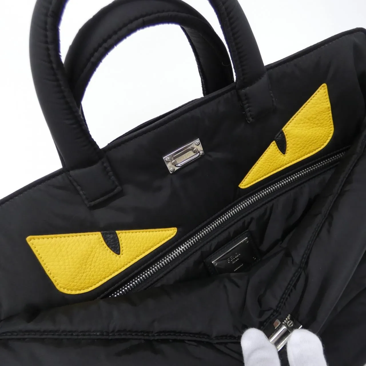 FENDI Peekaboo 7VA501 AD1D 手提包 尼龍 5