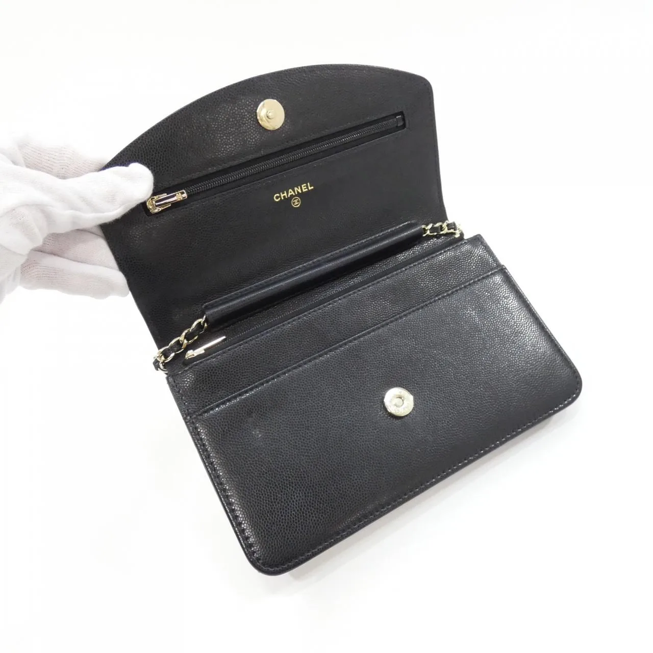 CHANEL AP4653 銀包 荔枝紋牛皮 7