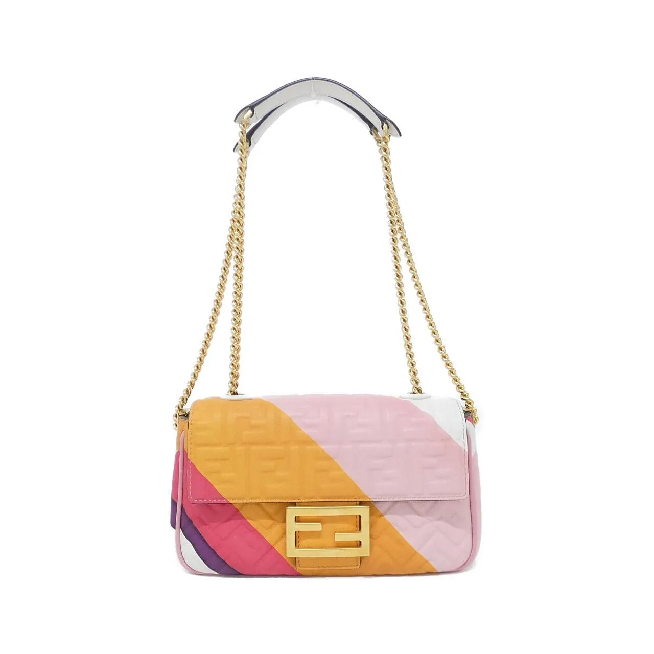 FENDI Baguette 8BR793 AK2K Shoulder Lambskin