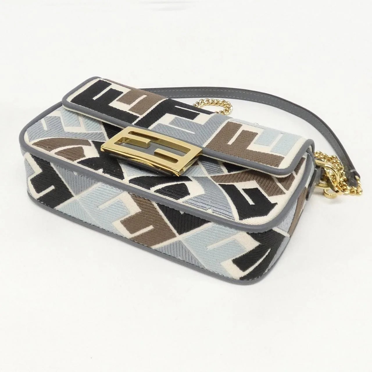 FENDI Baguette 8BS017 ARC2 Handbag Canvas 3