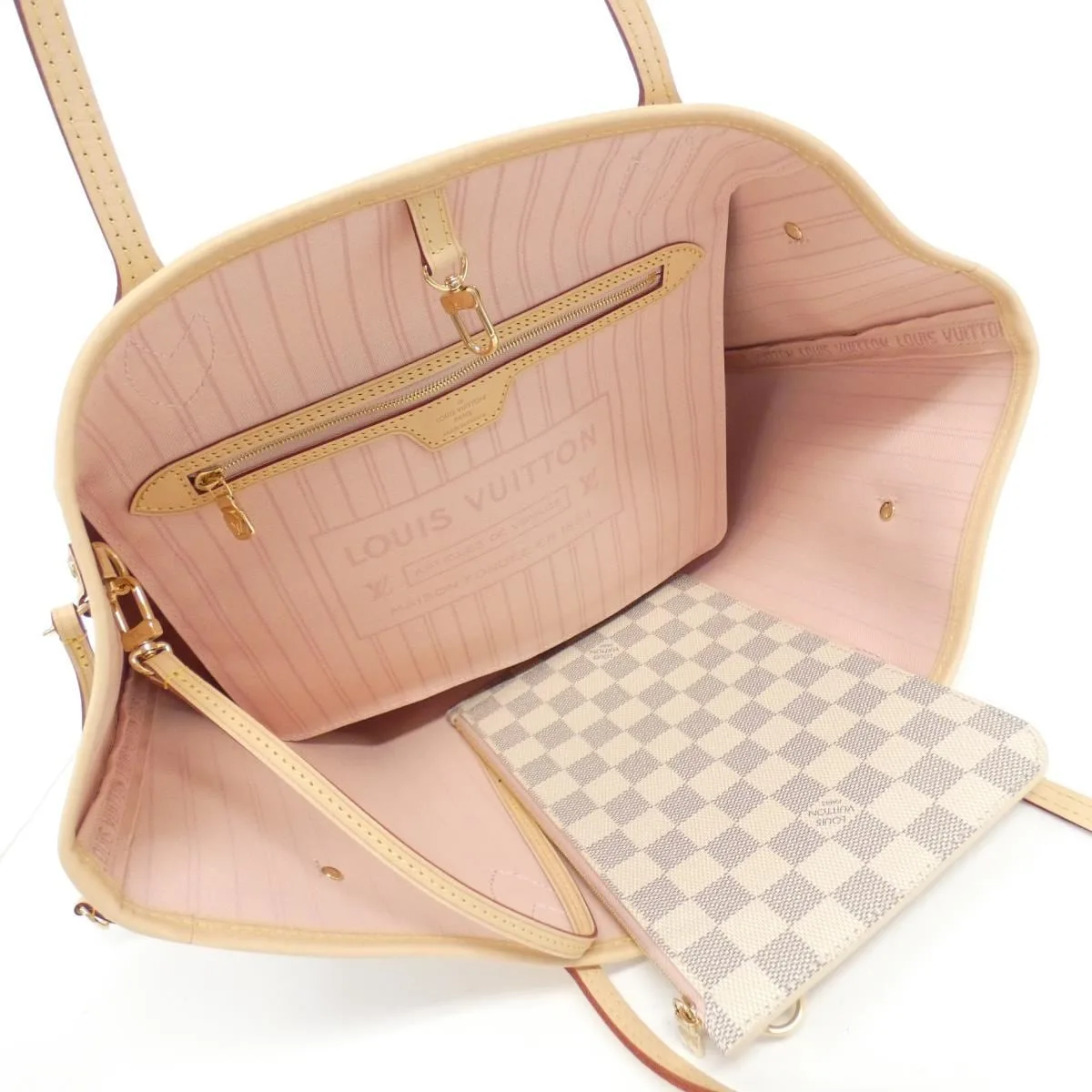 LOUIS VUITTON Neverfull N40603 Tote Damier 4