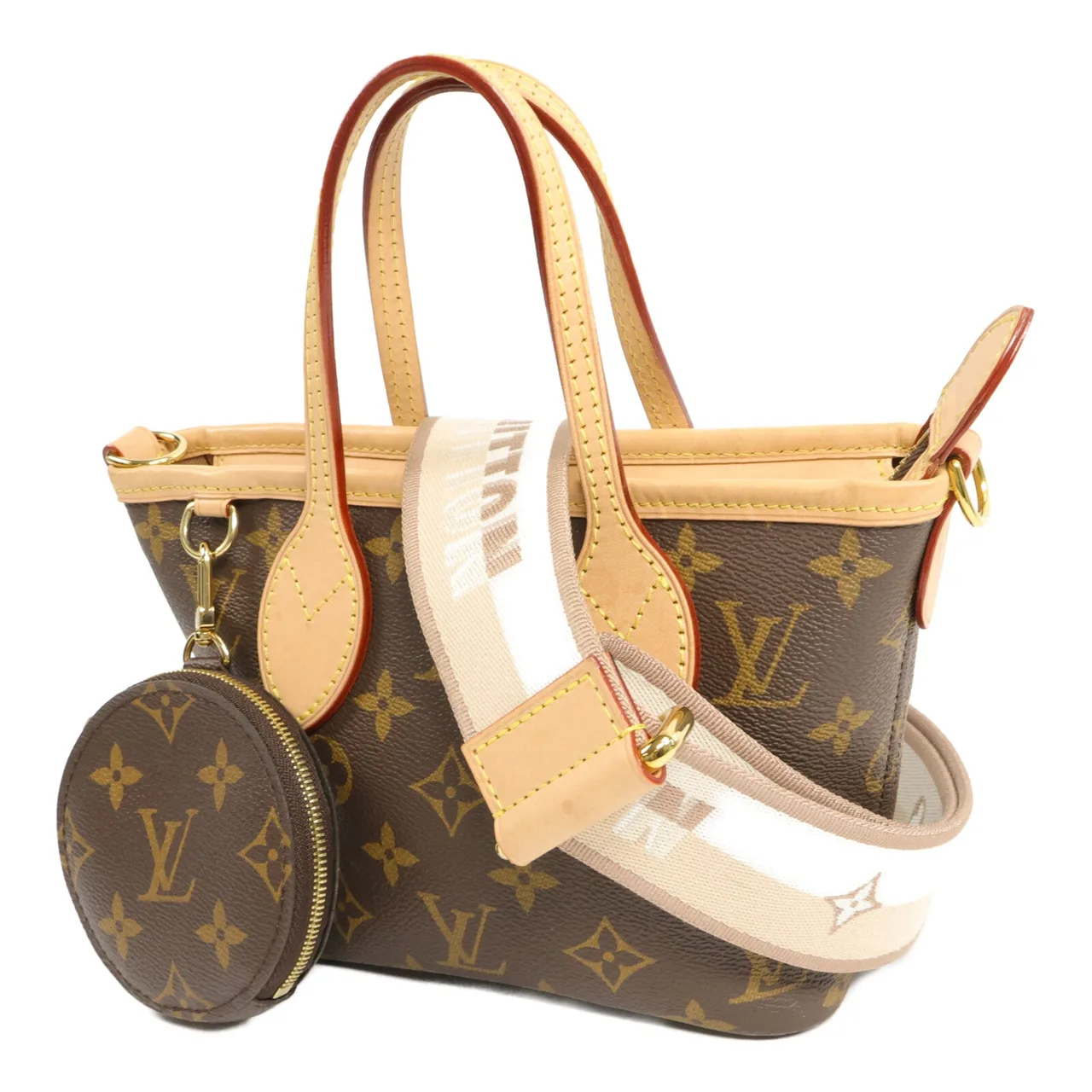 LOUIS VUITTON Neverfull M46705 兩用包 塗層帆布 2
