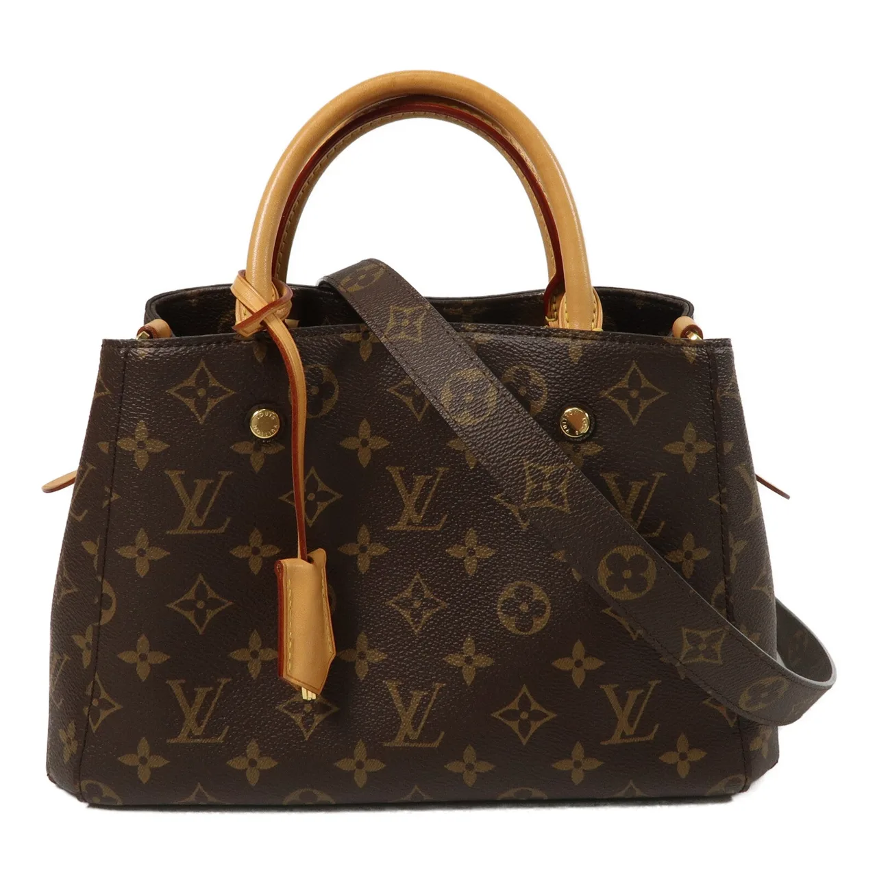 LOUIS VUITTON Montaigne M41055 2-Way Bag Coated Canvas