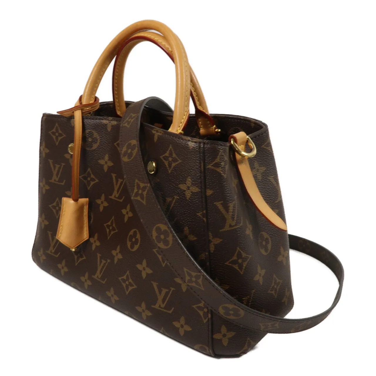 LOUIS VUITTON Montaigne M41055 2-Way Bag Coated Canvas 3