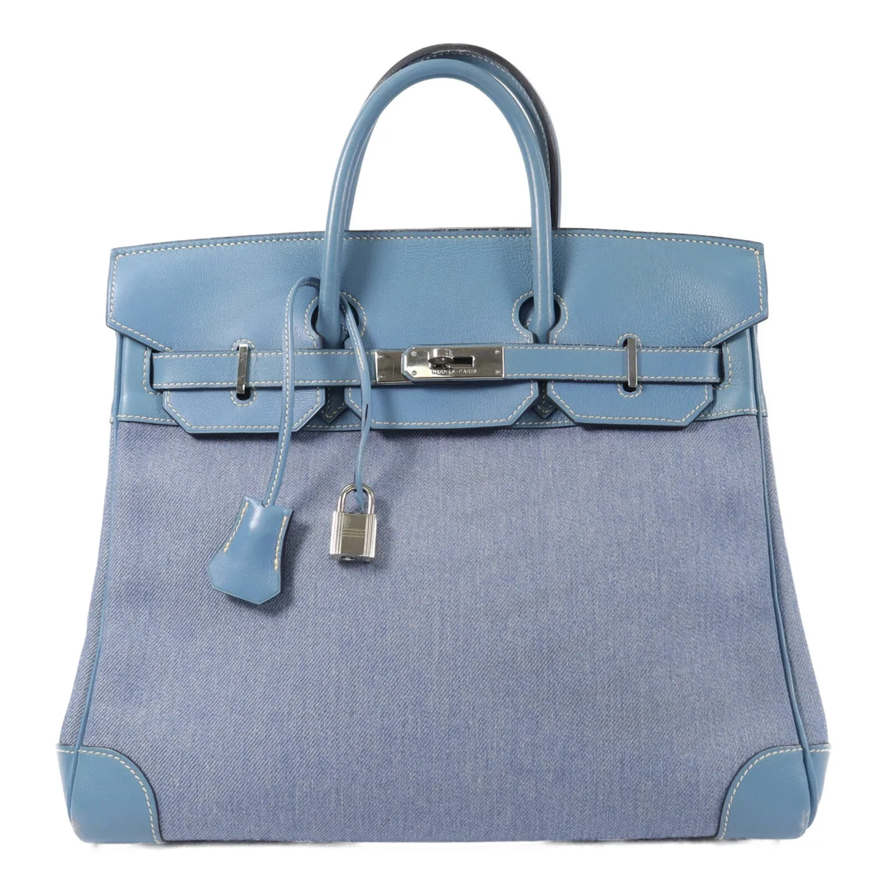 HERMES D口 手提包 denim