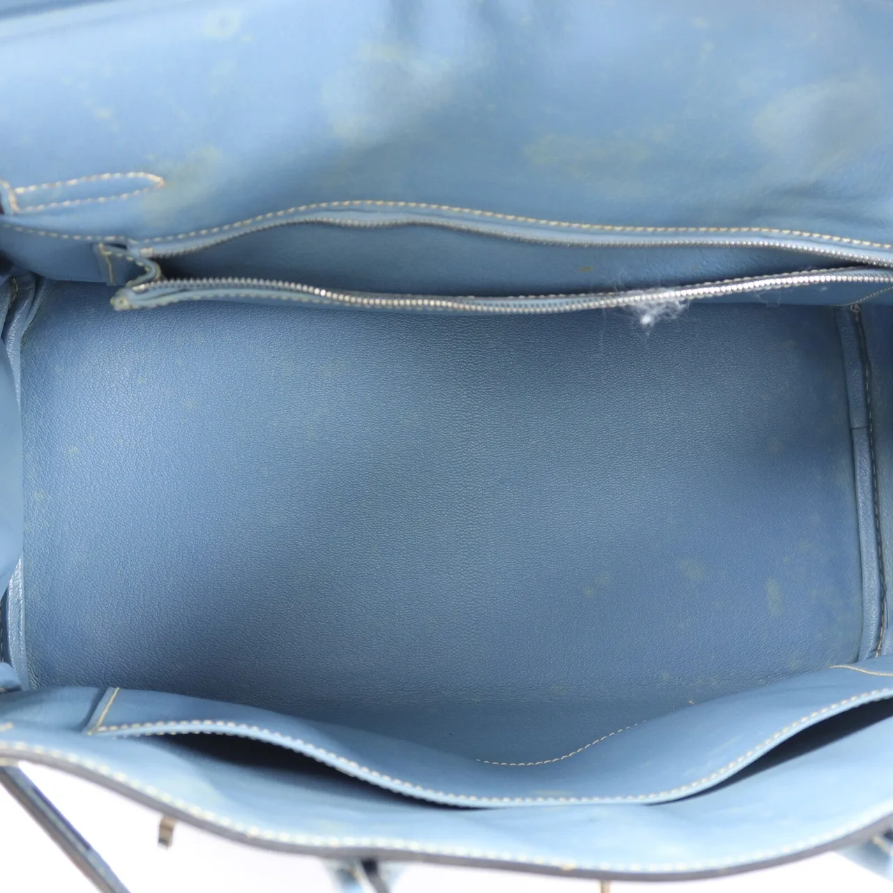HERMES D口 手提包 denim 5