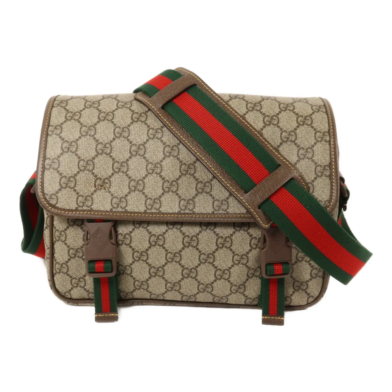 GUCCI 760123 肩背包 塗層帆布