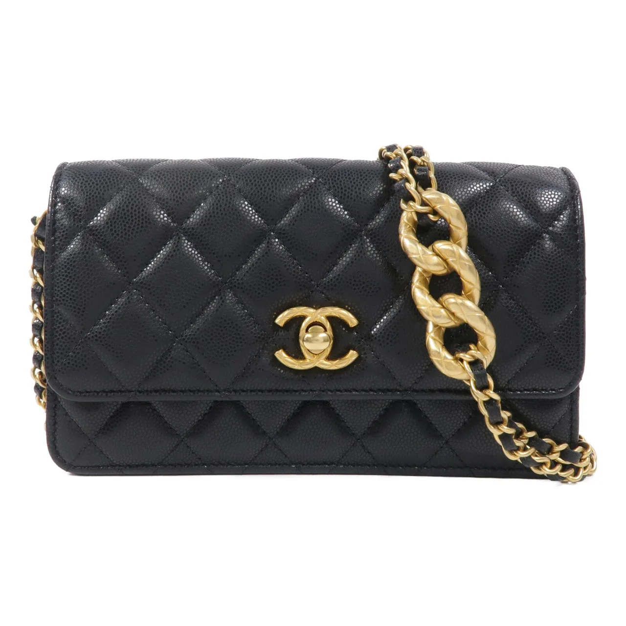 CHANEL WOC Shoulder Bag Calfskin