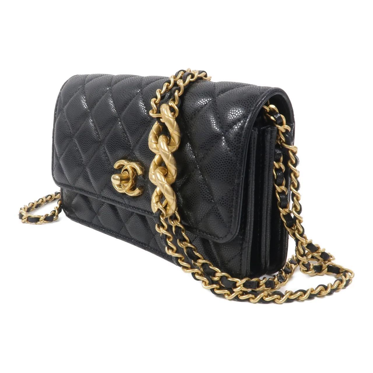 CHANEL WOC Shoulder Bag Calfskin 3