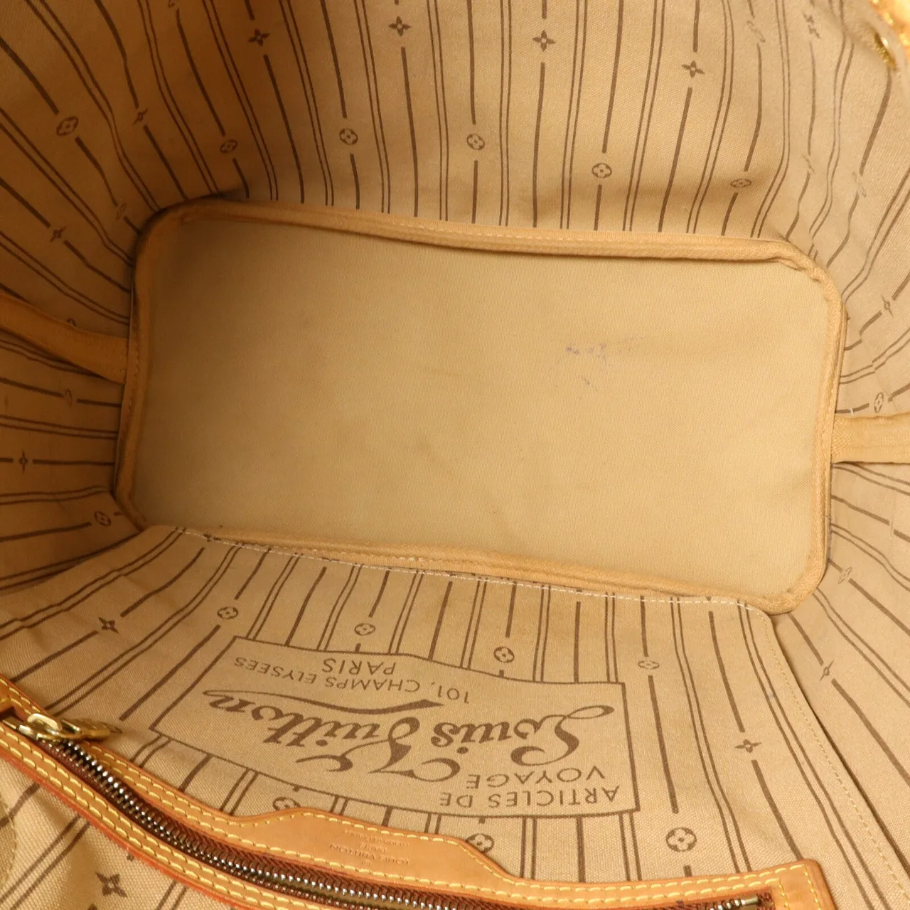 LOUIS VUITTON Neverfull M40156 托特包 塗層帆布 5