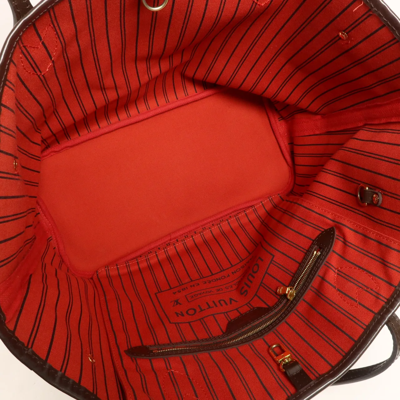 LOUIS VUITTON Neverfull N41358 肩背包 塗層帆布 5
