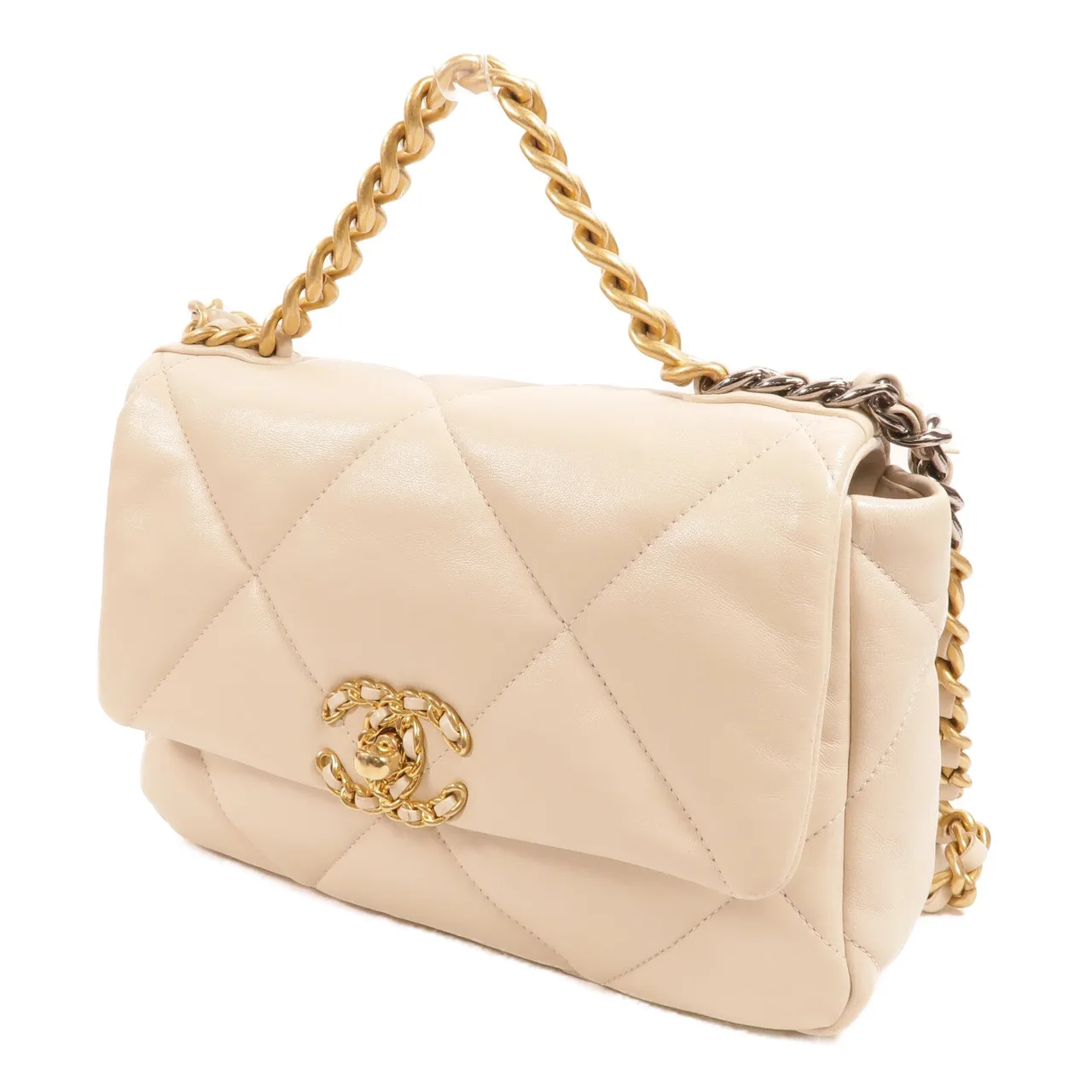CHANEL Chanel 兩用包 羊皮 3