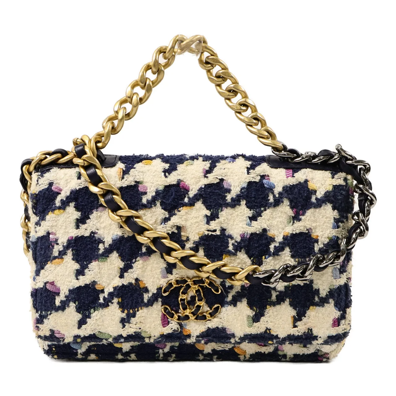 CHANEL C19 兩用包 x Tweed